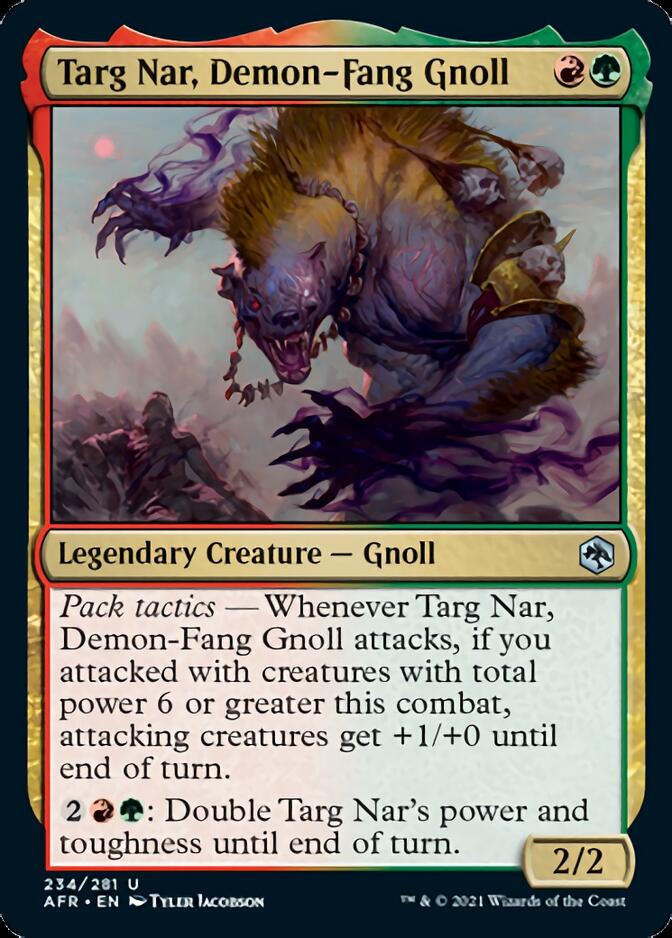 Magic | Targ Nar, Demon-Fang Gnoll [Dungeons & Dragons: Adventures in the Forgotten Realms] | The Nerd Merchant