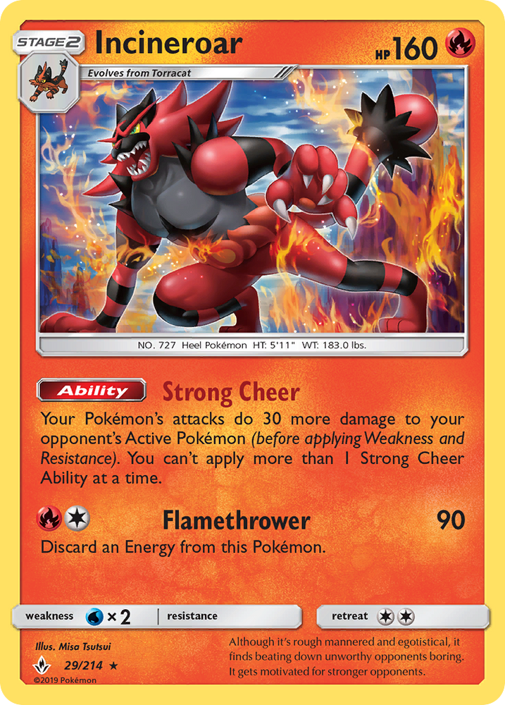 Pokemon | Incineroar (29/214) [Sun & Moon: Unbroken Bonds] | The Nerd Merchant