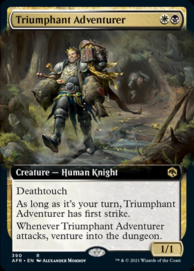 Magic | Triumphant Adventurer (Extended Art) [Dungeons & Dragons: Adventures in the Forgotten Realms] | The Nerd Merchant