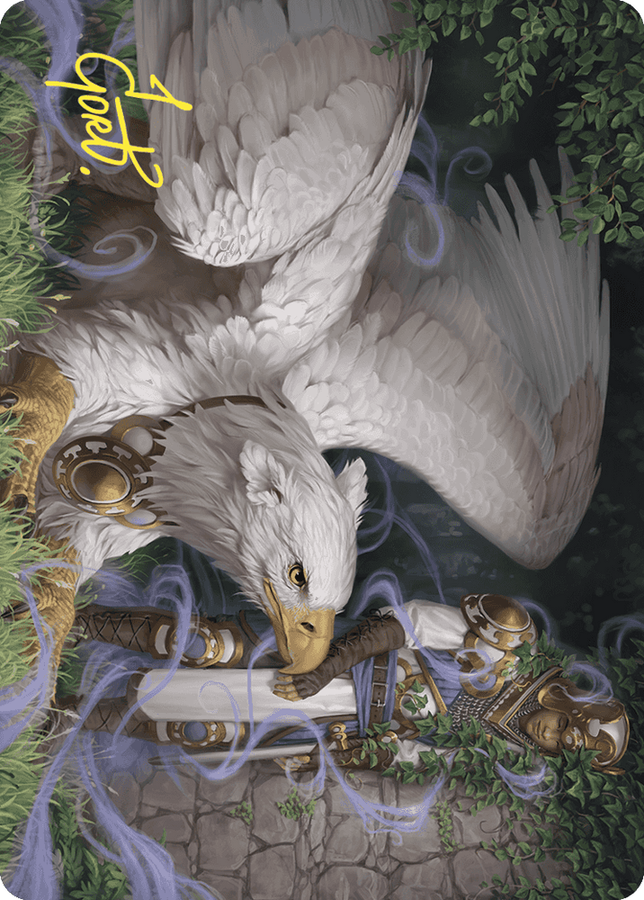 Magic | Dutiful Griffin Art Card (Gold-Stamped Signature) [Wilds of Eldraine Art Series] | The Nerd Merchant