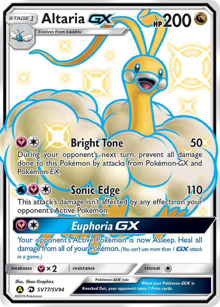 Pokemon | Altaria GX (SV77/SV94) [Sun & Moon: Hidden Fates - Shiny Vault] | The Nerd Merchant