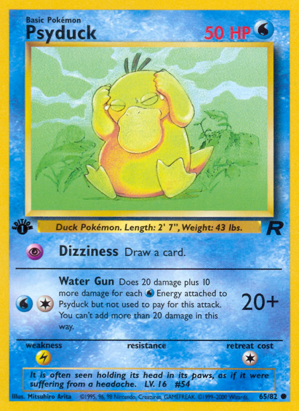 Pokemon | Psyduck (65/82) [Team Rocket 1st Edition] | The Nerd Merchant