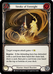 Flesh and Blood TCG | Stroke of Foresight (Blue) [U-WTR140] (Welcome to Rathe Unlimited)  Unlimited Rainbow Foil | The Nerd Merchant