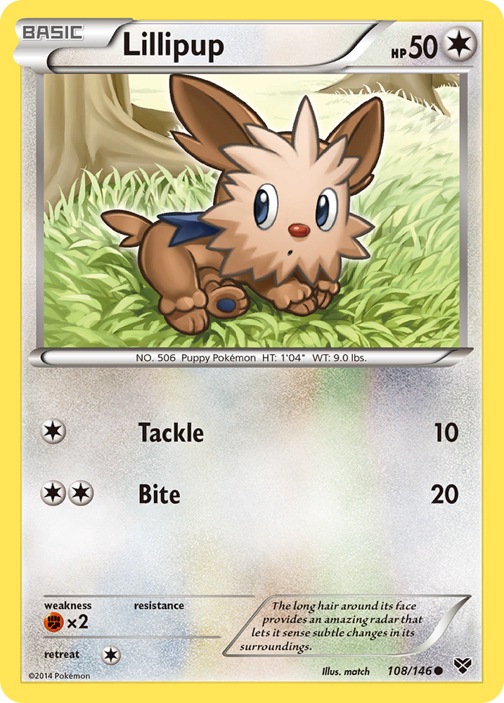 Pokemon | Lillipup (108/146) [XY: Base Set] | The Nerd Merchant