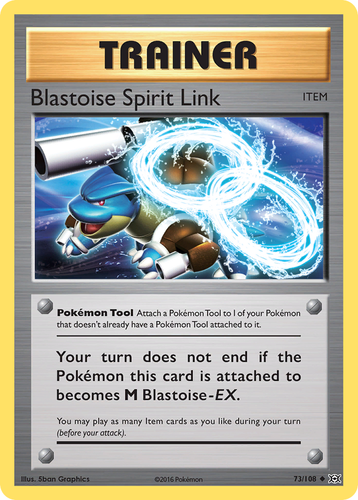 Pokemon | Blastoise Spirit Link (73/108) [XY: Evolutions] | The Nerd Merchant