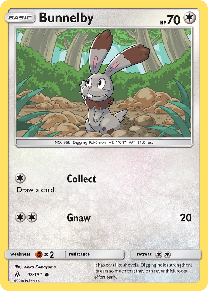Pokemon | Bunnelby (97/131) [Sun & Moon: Forbidden Light] | The Nerd Merchant