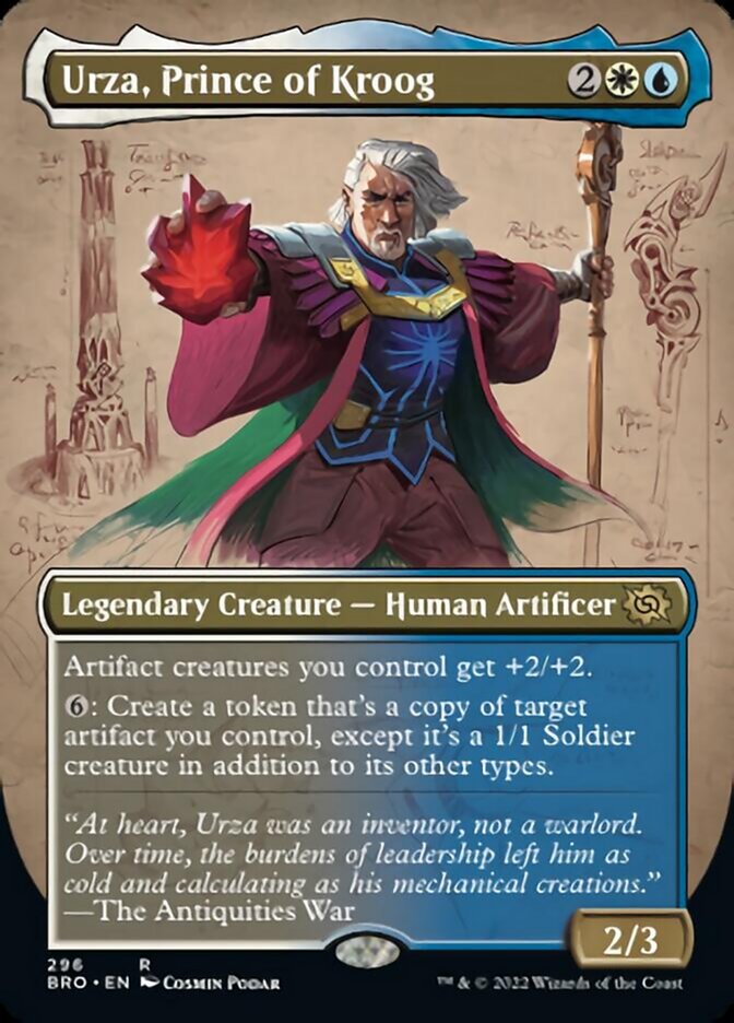 Magic | Urza, Prince of Kroog (Borderless Alternate Art) [The Brothers' War] | The Nerd Merchant