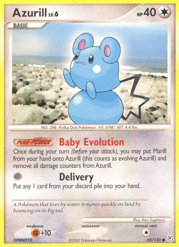 Pokemon | Azurill (69/130) [Diamond & Pearl: Base Set] | The Nerd Merchant
