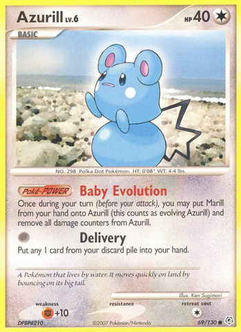 Pokemon | Azurill (69/130) [Diamond & Pearl: Base Set] | The Nerd Merchant