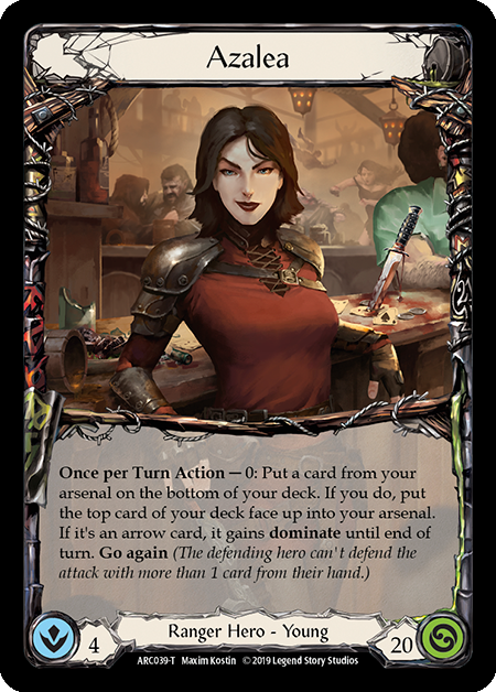Flesh and Blood TCG | Azalea // Death Dealer [ARC039 // ARC040] (Arcane Rising)  1st Edition Normal | The Nerd Merchant