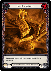 Flesh and Blood TCG | Invoke Kyloria // Kyloria (Marvel) [UPR011] (Uprising)  Cold Foil | The Nerd Merchant