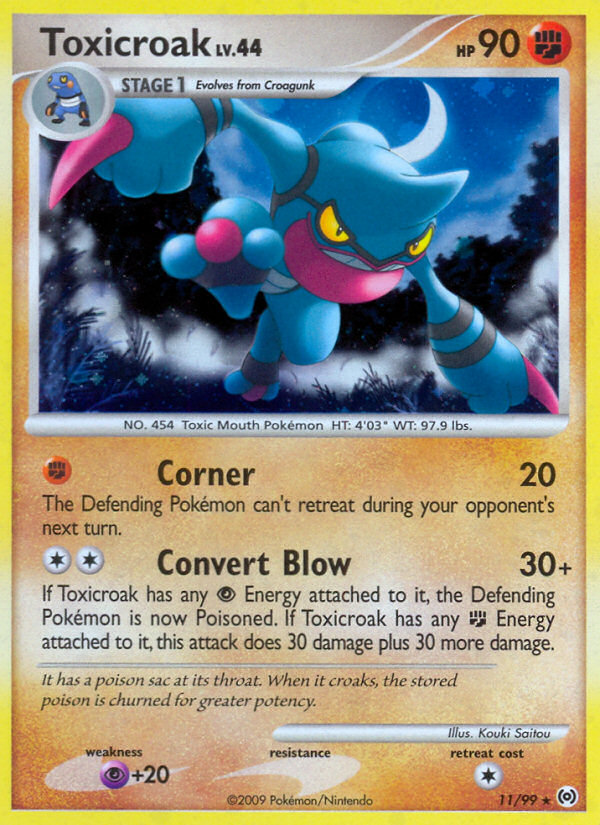 Pokemon | Toxicroak (11/99) [Platinum: Arceus] | The Nerd Merchant