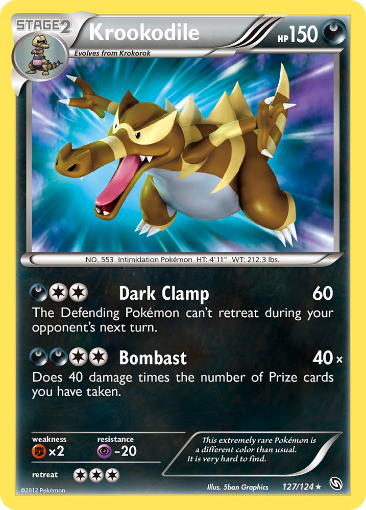 Pokemon | Krookodile (127/124) [Black & White: Dragons Exalted] | The Nerd Merchant