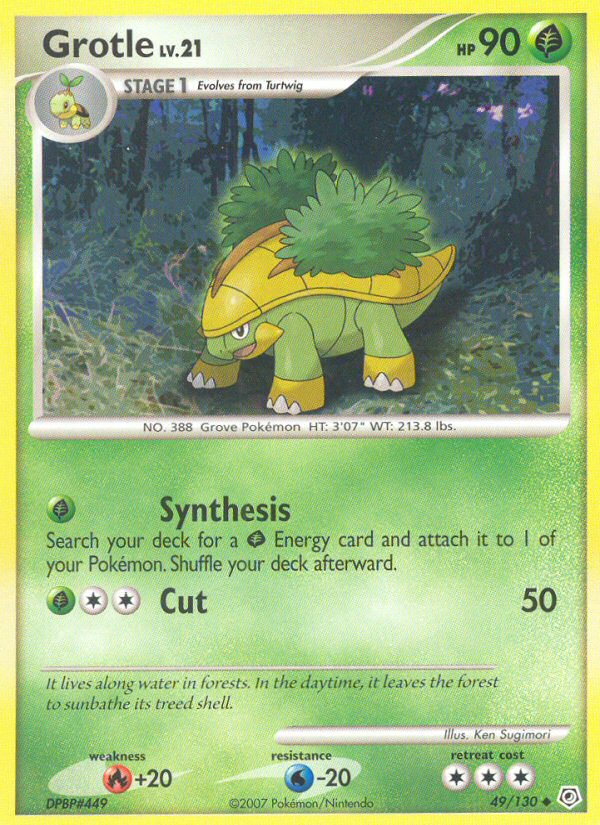 Pokemon | Grotle (49/130) [Diamond & Pearl: Base Set] | The Nerd Merchant
