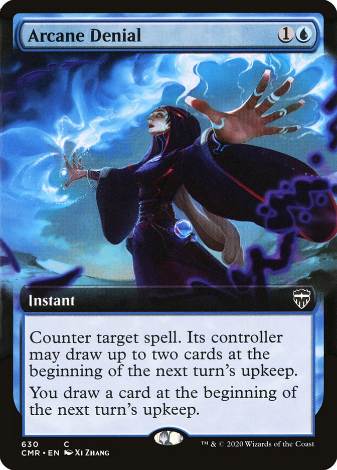 Magic | Arcane Denial (Extended Art) [Commander Legends] | The Nerd Merchant