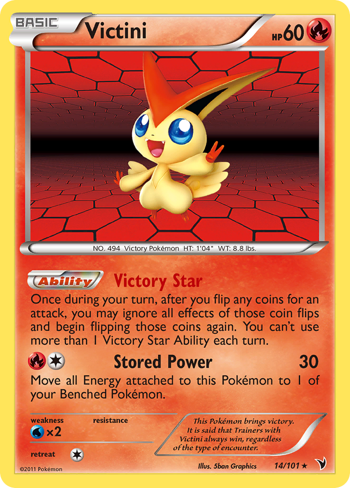 Pokemon | Victini (14/101) [Black & White: Noble Victories] | The Nerd Merchant