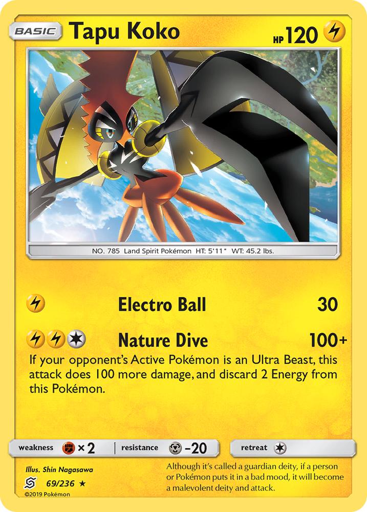 Pokemon | Tapu Koko (69/236) [Sun & Moon: Unified Minds] | The Nerd Merchant