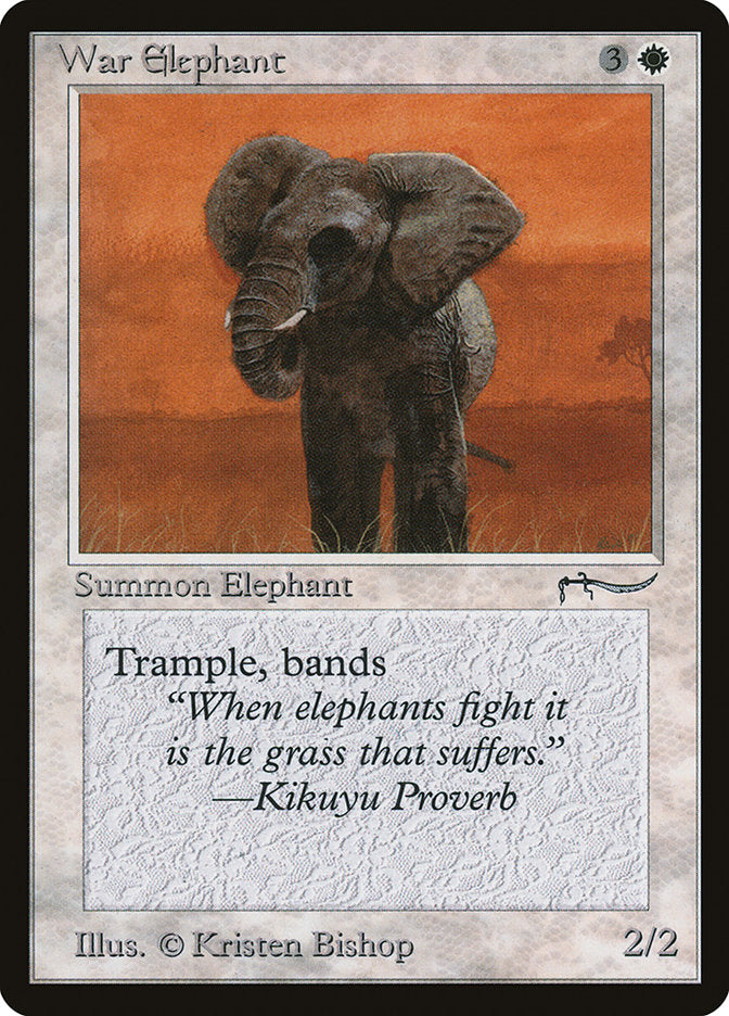 Magic | War Elephant (Dark Mana Cost) [Arabian Nights] | The Nerd Merchant