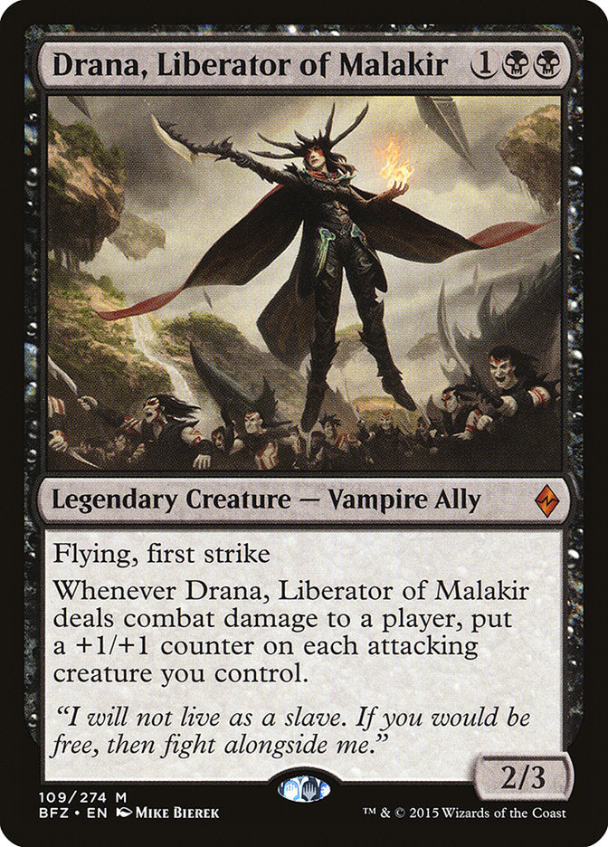 Magic | Drana, Liberator of Malakir [Battle for Zendikar] | The Nerd Merchant