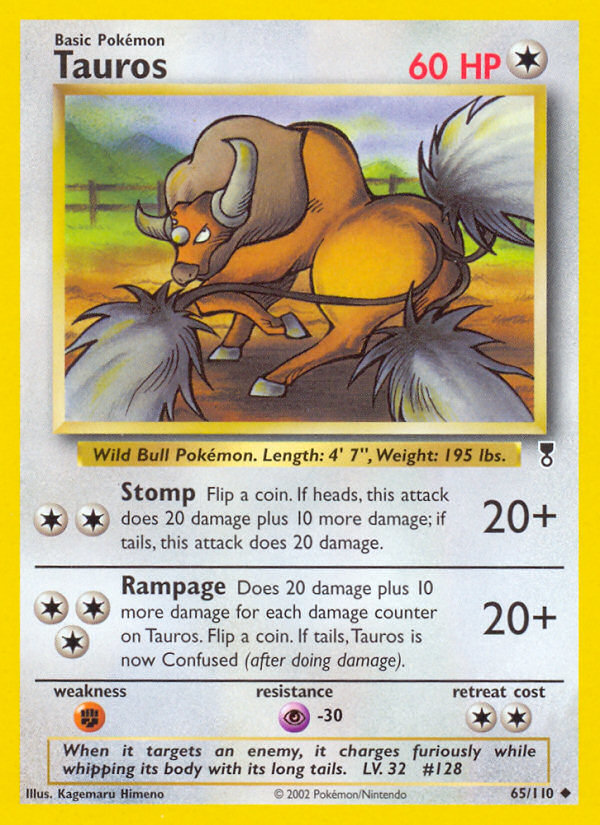 Pokemon | Tauros (65/110) [Legendary Collection] | The Nerd Merchant