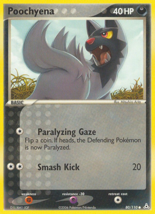 Pokemon | Poochyena (80/110) [EX: Holon Phantoms] | The Nerd Merchant