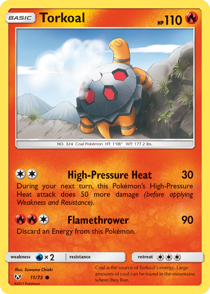 Pokemon | Torkoal (11/73) [Sun & Moon: Shining Legends] | The Nerd Merchant