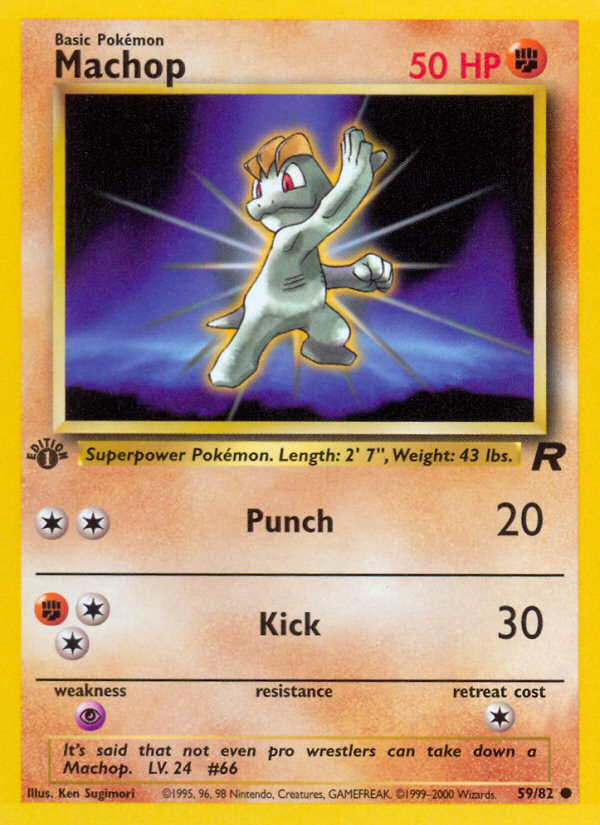 Pokemon | Machop (59/82) [Team Rocket 1st Edition] | The Nerd Merchant