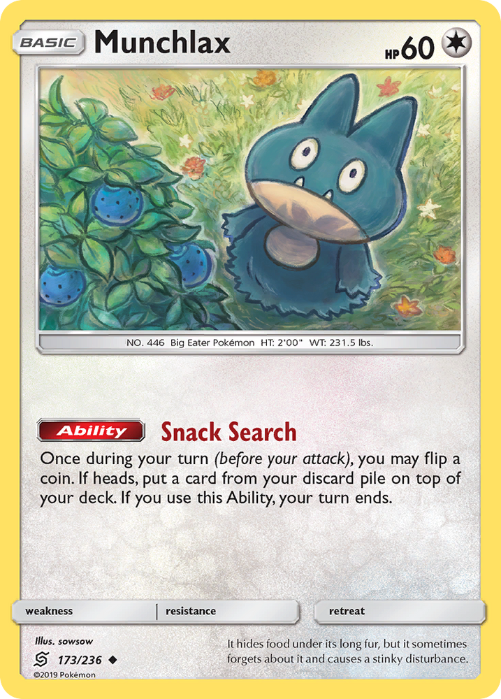 Pokemon | Munchlax (173/236) [Sun & Moon: Unified Minds] | The Nerd Merchant