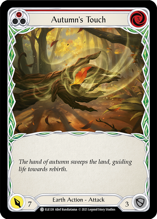 Flesh and Blood TCG | Autumn's Touch (Red) [ELE128] (Tales of Aria)  1st Edition Rainbow Foil | The Nerd Merchant