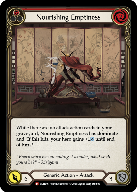Flesh and Blood TCG | Nourishing Emptiness [MON246] (Monarch)  1st Edition Normal | The Nerd Merchant