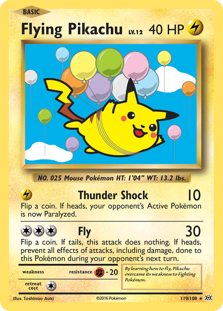 Pokemon | Flying Pikachu (110/108) [XY: Evolutions] | The Nerd Merchant