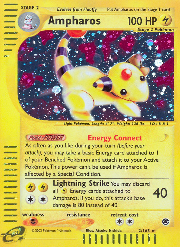 Pokemon | Ampharos (2/165) [Expedition: Base Set] | The Nerd Merchant