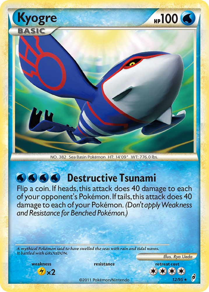 Pokemon | Kyogre (12/95) [HeartGold & SoulSilver: Call of Legends] | The Nerd Merchant