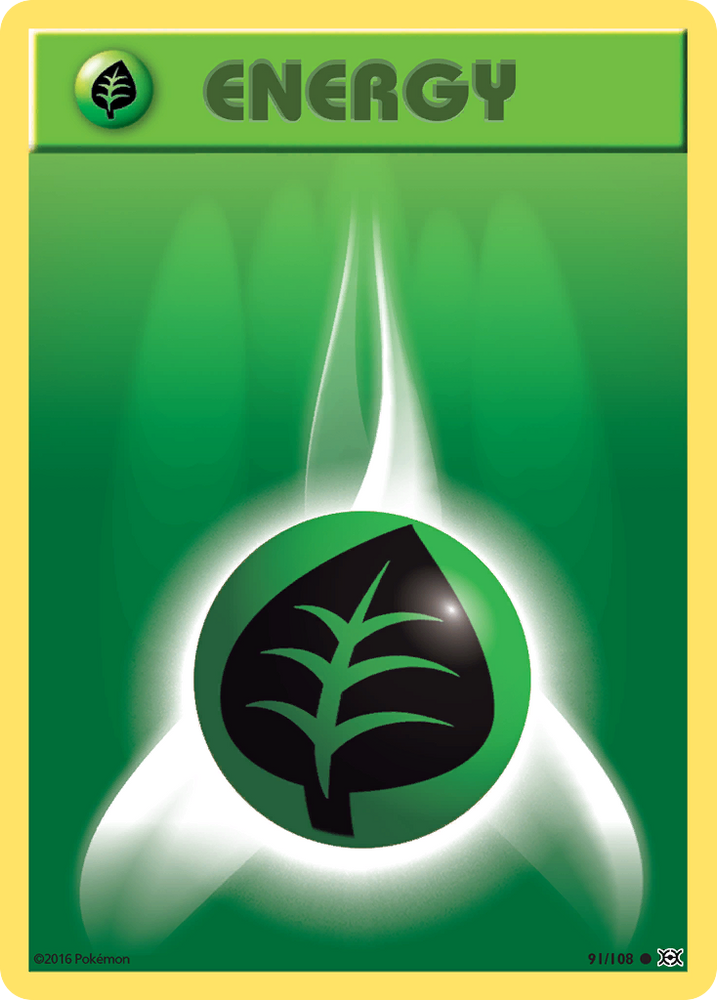 Pokemon | Grass Energy (91/108) [XY: Evolutions] | The Nerd Merchant