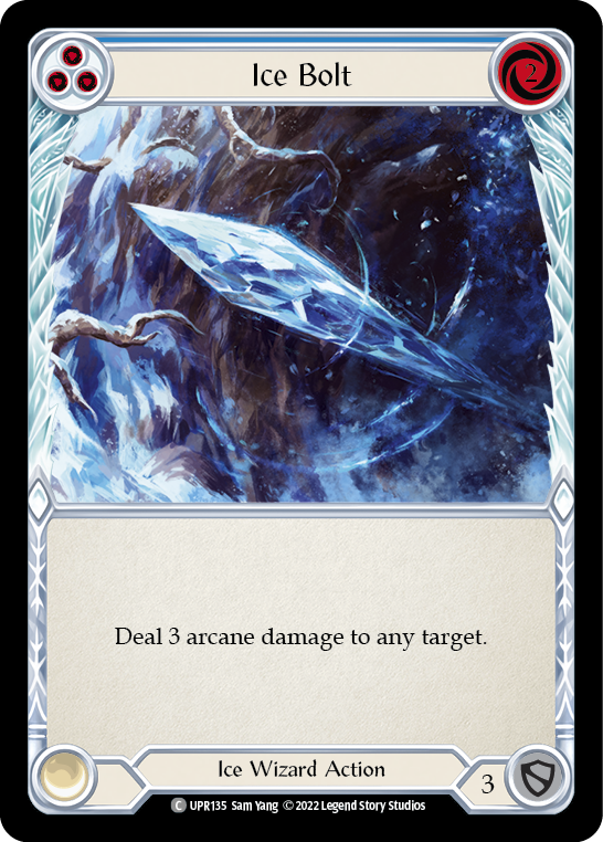 Flesh and Blood TCG | Ice Bolt (Blue) [UPR135] (Uprising)  Rainbow Foil | The Nerd Merchant