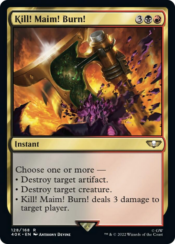 Magic | Kill! Maim! Burn! (Surge Foil) [Warhammer 40,000] | The Nerd Merchant