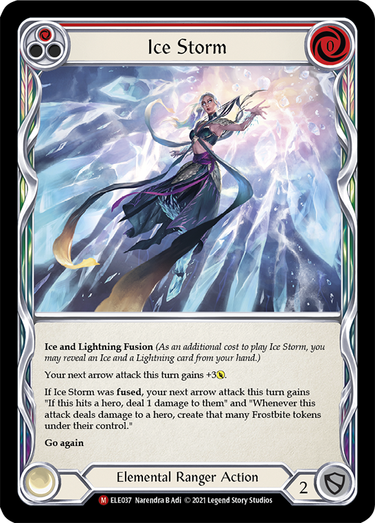 Flesh and Blood TCG | Ice Storm [ELE037] (Tales of Aria)  1st Edition Rainbow Foil | The Nerd Merchant