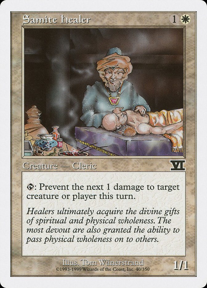 Magic | Samite Healer [Classic Sixth Edition] | The Nerd Merchant