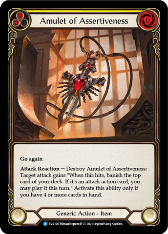 Flesh and Blood TCG | Amulet of Assertiveness [EVR176] (Everfest)  1st Edition Cold Foil | The Nerd Merchant