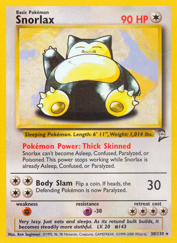 Pokemon | Snorlax (30/130) [Base Set 2] | The Nerd Merchant