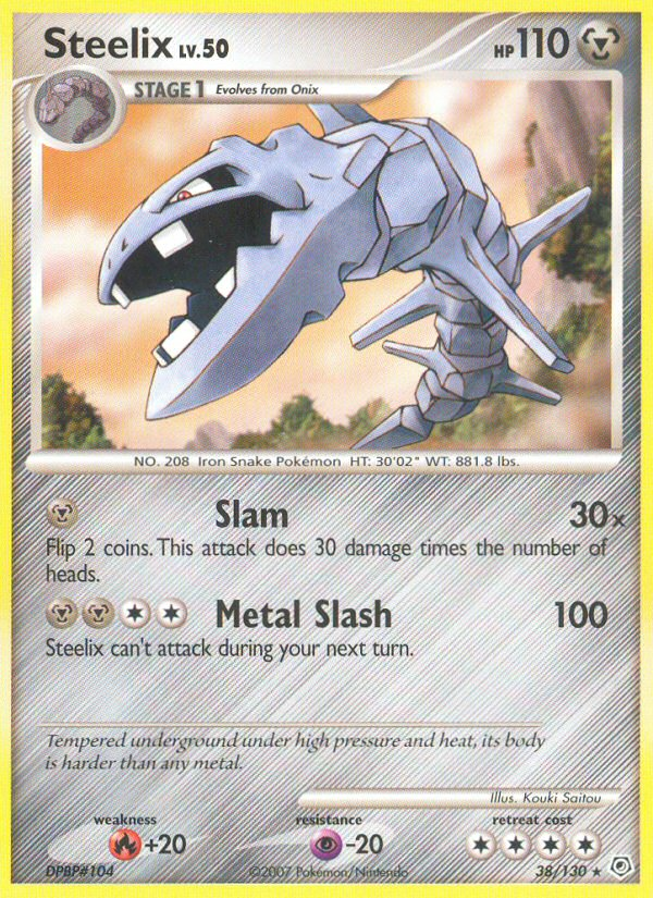 Pokemon | Steelix (38/130) [Diamond & Pearl: Base Set] | The Nerd Merchant