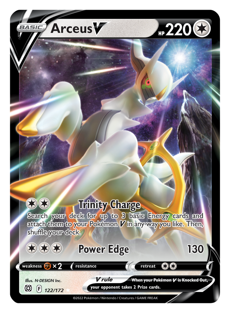 Pokemon | Arceus V (122/172) [Sword & Shield: Brilliant Stars] | The Nerd Merchant