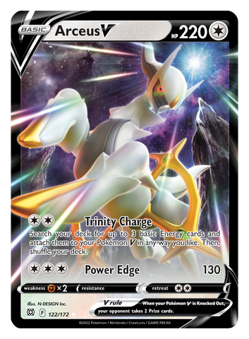 Pokemon | Arceus V (122/172) [Sword & Shield: Brilliant Stars] | The Nerd Merchant