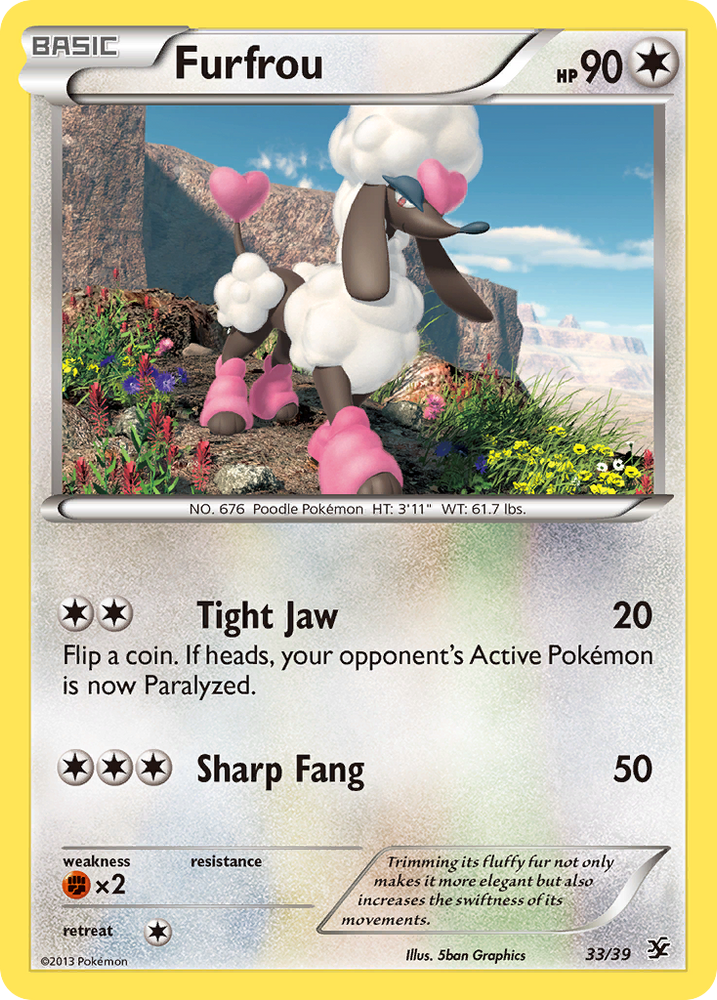 Pokemon| Furfrou (33/39) [XY: Kalos Starter Set] | The Nerd Merchant