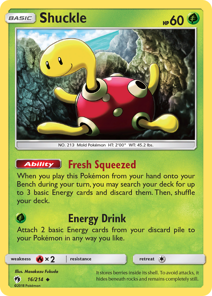 Pokemon | Shuckle (16/214) [Sun & Moon: Lost Thunder] | The Nerd Merchant