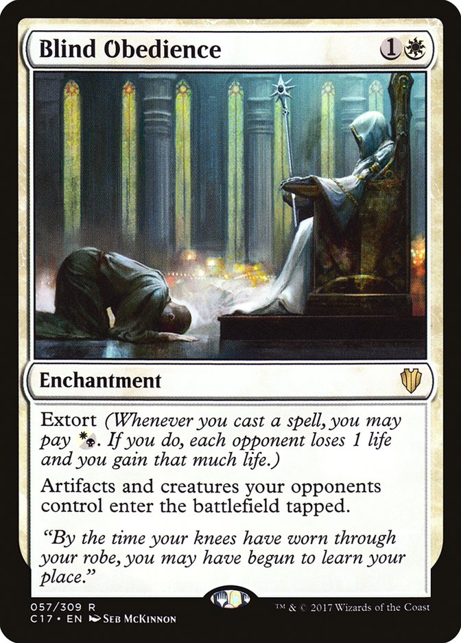 Magic | Blind Obedience [Commander 2017] | The Nerd Merchant