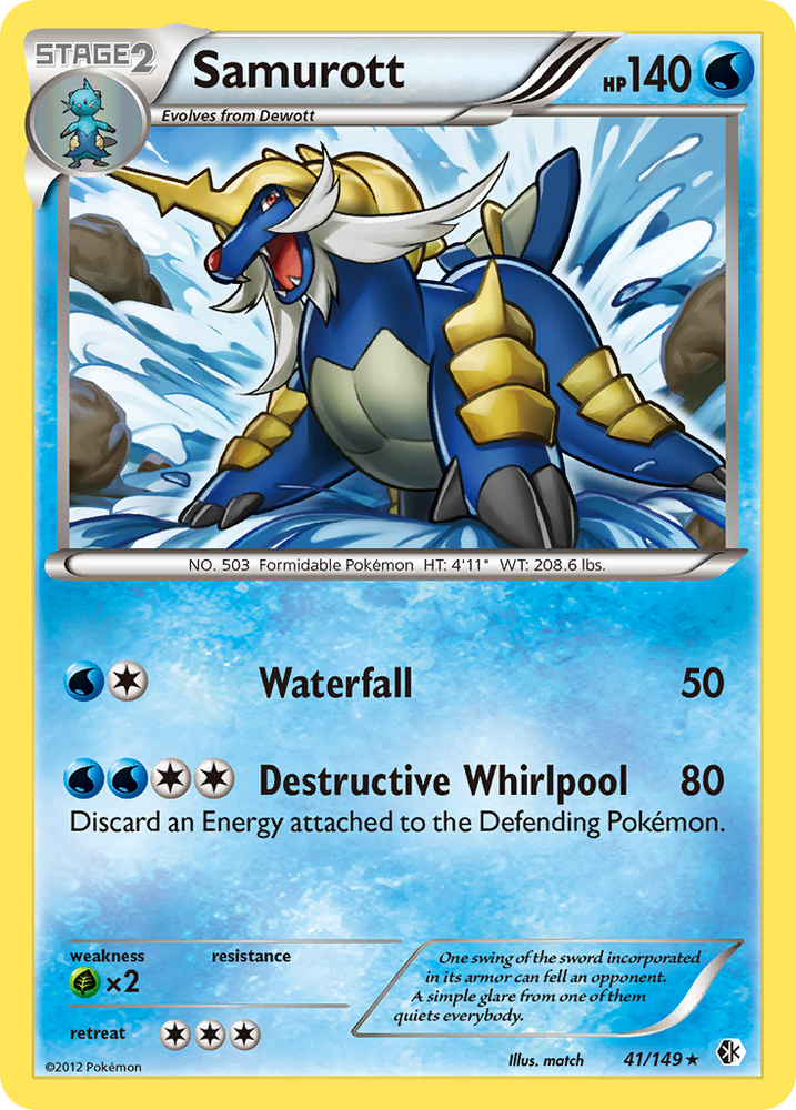 Pokemon | Samurott (41/149) [Black & White: Boundaries Crossed] | The Nerd Merchant