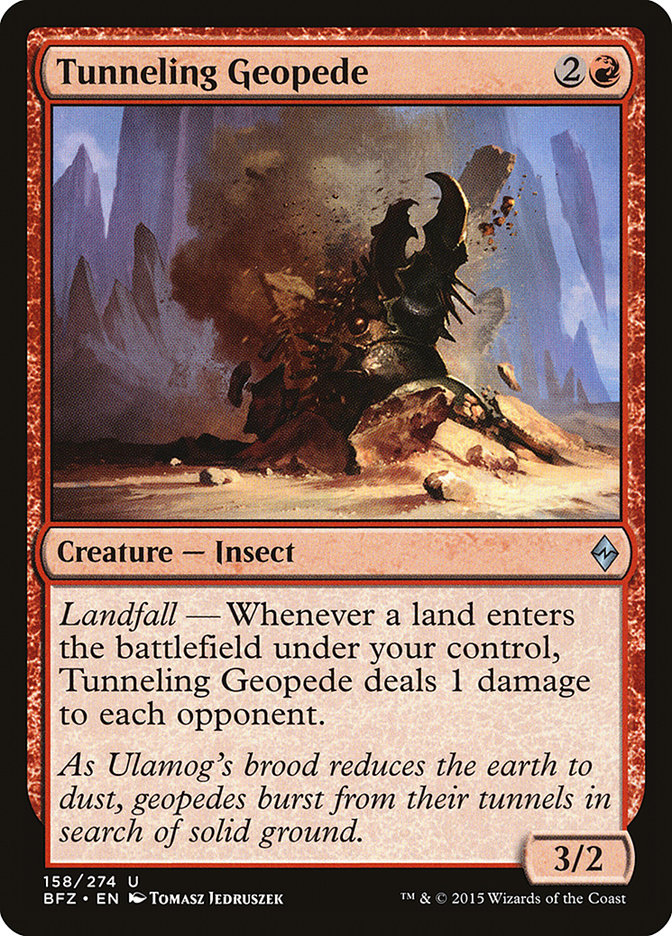 Magic | Tunneling Geopede [Battle for Zendikar] | The Nerd Merchant