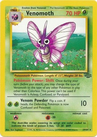 Pokemon | Venomoth (29/64) [Jungle Unlimited] | The Nerd Merchant