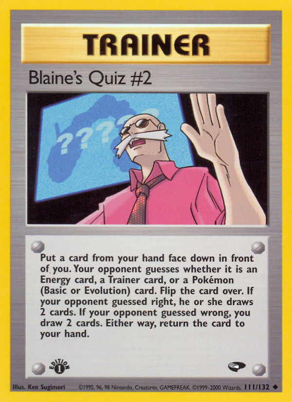 Pokemon | Blaine's Quiz #2 (111/132) [Gym Challenge 1st Edition] | The Nerd Merchant